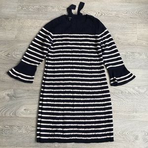 Talbots Wool Sweater Dress with Back Bow